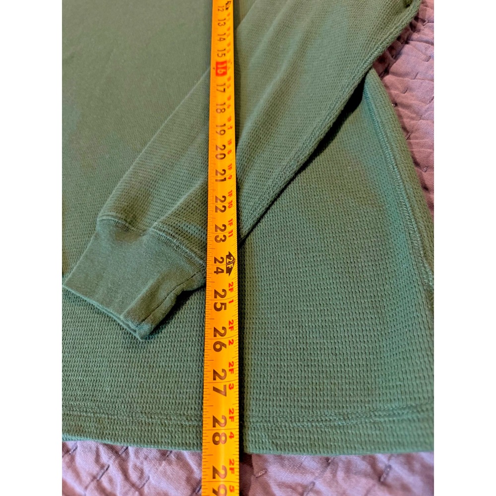 Polo Ralph Lauren Sleepwear Waffle Knit Thermal Shirt Jeans Bear Green Men's L - Picture 6 of 7